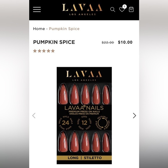lavaa Other - LAVAA Los Angeles press on nails, NIB  set of two
